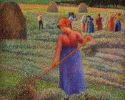 卡米耶 毕沙罗 : Haymakers at Eragny